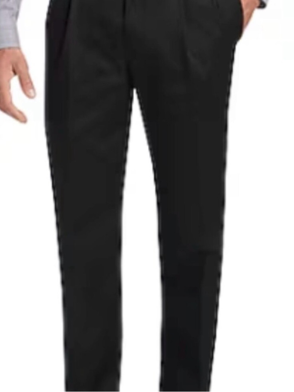 Jos. A. Bank Black Pleated Dress Pants